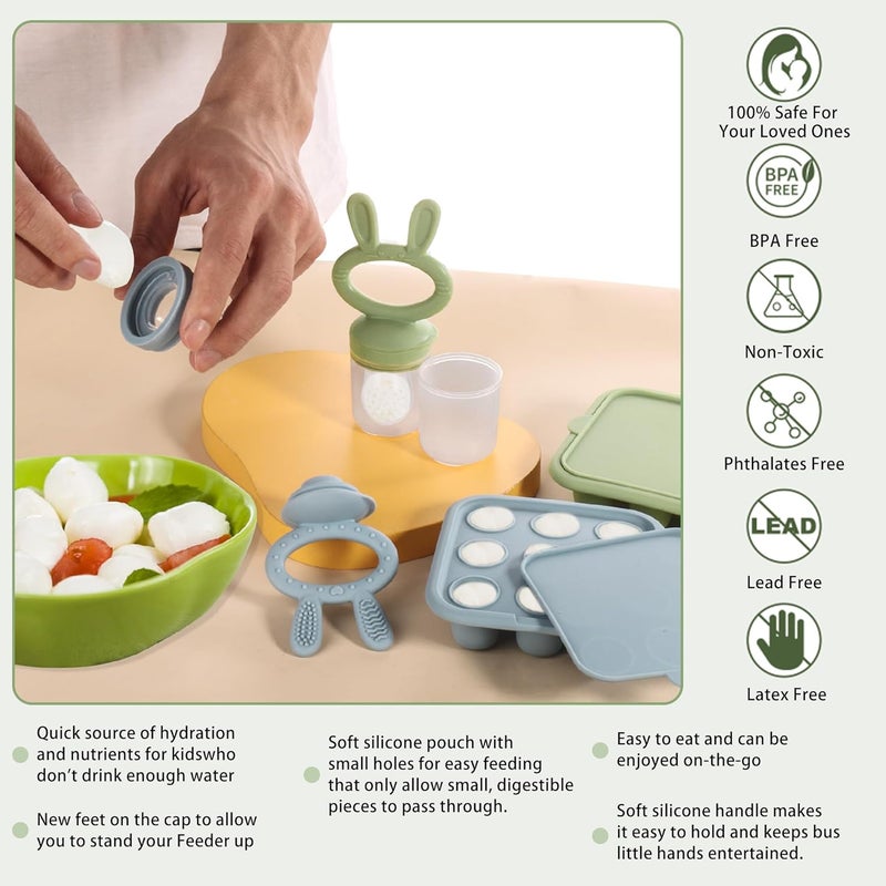 WAJIAYON Silicone Baby Food Freezer Tray - Image 4