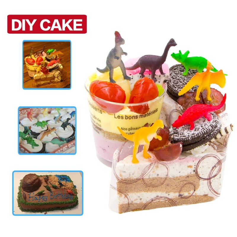 ValeforToy 82 Piece Mini Dinosaur Toy Set for Dino Party Favor Supplies Birthday Cupcake Toppers - Assorted Vinyl Plastic Figure Toys for Kids Toddler Pinata Filler School Carnival Prize Bulk Goodie Bag Stuffers - Image 5