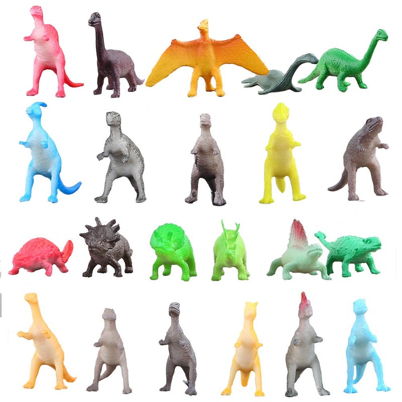 ValeforToy 82 Piece Mini Dinosaur Toy Set for Dino Party Favor Supplies Birthday Cupcake Toppers - Assorted Vinyl Plastic Figure Toys for Kids Toddler Pinata Filler School Carnival Prize Bulk Goodie Bag Stuffers - Image 2
