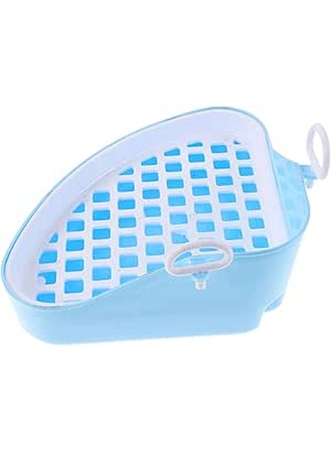 Small Animal Potty Training Toilet Seat Cage With Fleece Liner And Scooper For Rabbits Hamsters - Image 1