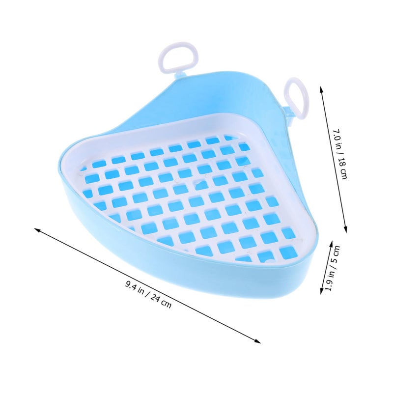 Small Animal Potty Training Toilet Seat Cage With Fleece Liner And Scooper For Rabbits Hamsters - Image 5