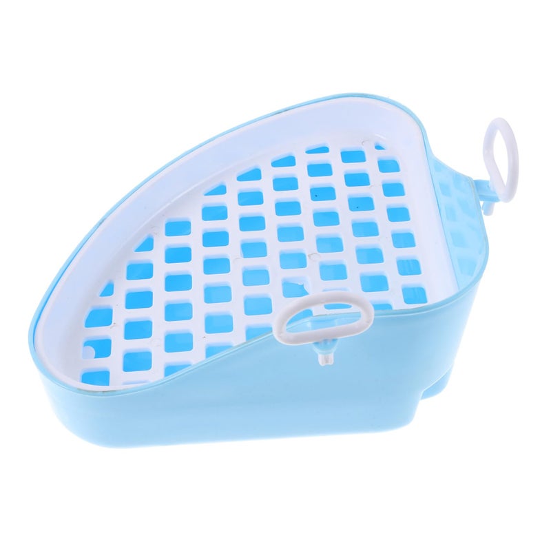 Small Animal Potty Training Toilet Seat Cage With Fleece Liner And Scooper For Rabbits Hamsters - Image 2