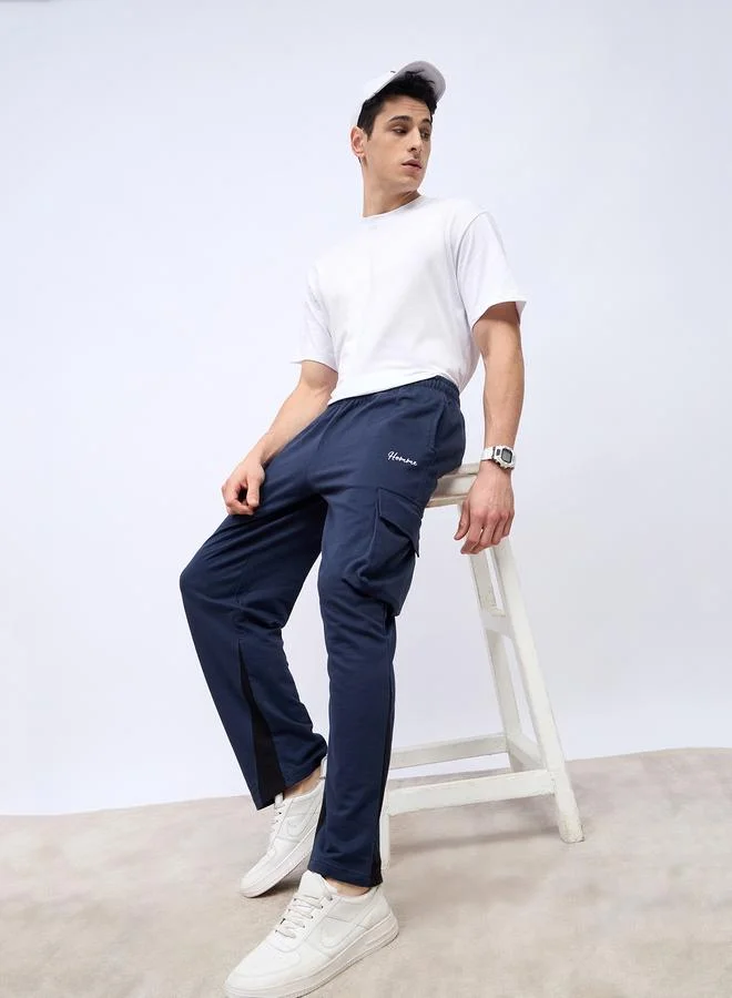 Styli Styli Contrast Panel Cargo Pocket Relaxed Fit Joggers