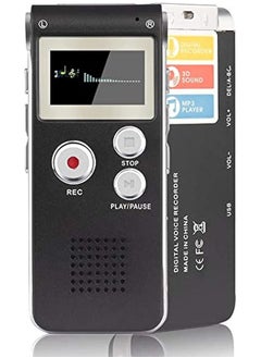 erorex Digital Voice Activated 16Gb Audio Recorder Mini Portable Tape Dictaphone With Playback Usb Mp3  - Image 1