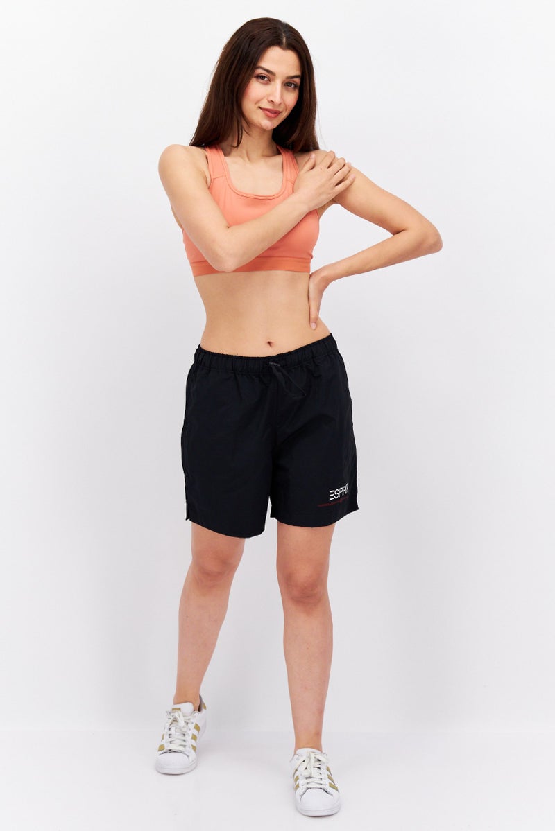 ESPRIT Women Brand Logo Basic Shorts, Black - Image 2