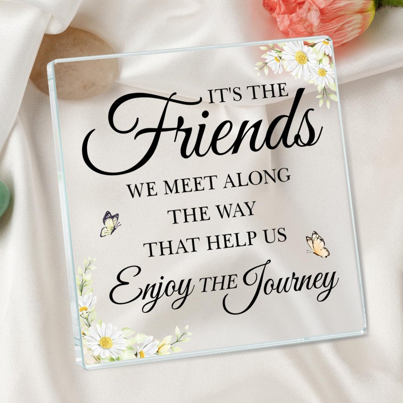 BeneCharm Gifts for Friends, Best Friend Birthday Gifts for Women, Friendship Gifts for Women, Bestie Gifts, Best Friend Appreciation Acrylic Decor Plaque - Image 3