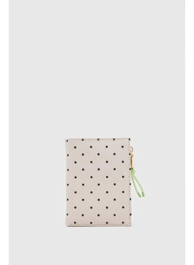 Benito Polka-Dot Women's Beige Wallet.