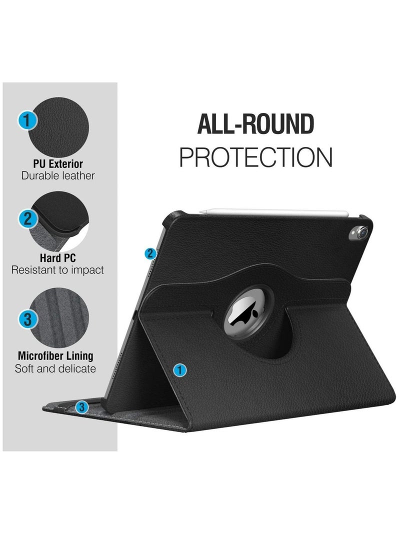 Case Compatible with Apple iPad Pro 12.9" (2020), [Wallet Case] Shockproof PU Leather Book Style Flip Folio 360° Rotating Total Protection Cover With Auto Wake/Sleep  - Image 2