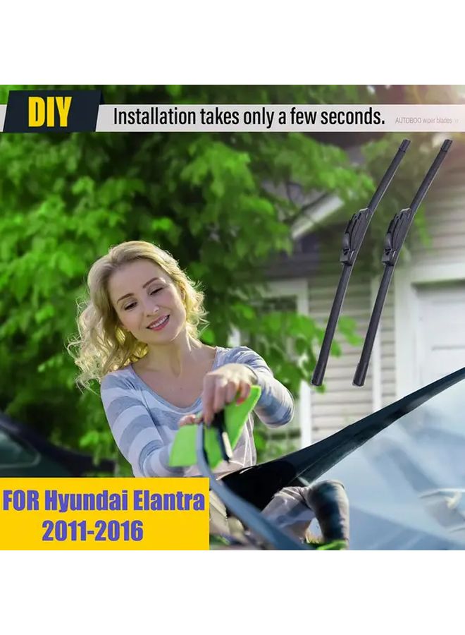 Premium All Weather Windshield Wiper Blades 28 And 14 Inches For Hyundai Elantra 2011 2016 - Image 5