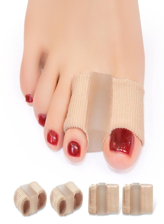 Niupiour Gel Bunion Toe Separators W/Fabric Lining for Big Toe, Silicone Toe Spacers Bunion Correctors for Overlapping Toe, Breathable Toe Corrector Protector for Women and Men, Relieve Foot Pain - Image 1
