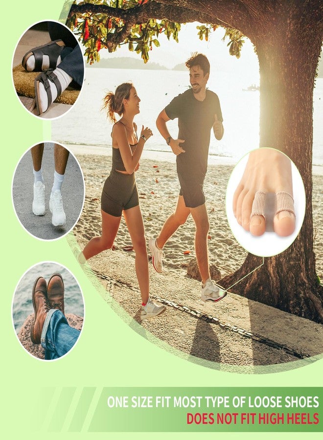 Niupiour Gel Bunion Toe Separators W/Fabric Lining for Big Toe, Silicone Toe Spacers Bunion Correctors for Overlapping Toe, Breathable Toe Corrector Protector for Women and Men, Relieve Foot Pain - Image 5