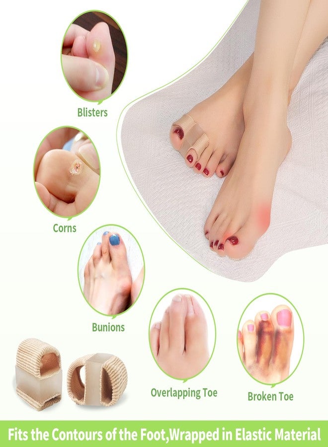 Niupiour Gel Bunion Toe Separators W/Fabric Lining for Big Toe, Silicone Toe Spacers Bunion Correctors for Overlapping Toe, Breathable Toe Corrector Protector for Women and Men, Relieve Foot Pain - Image 4