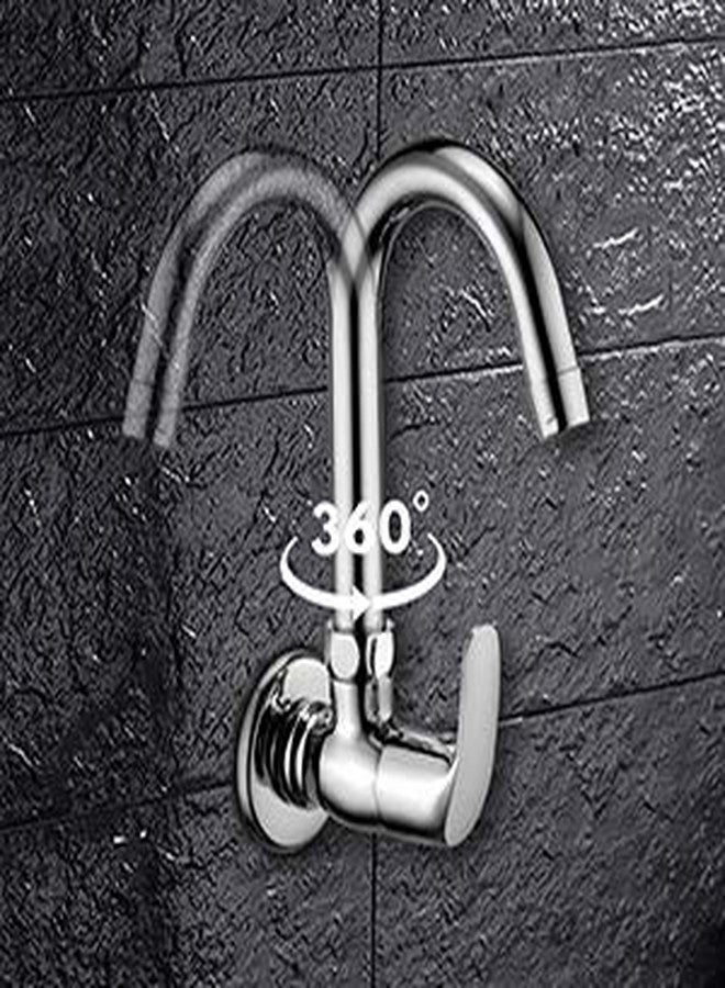 ALTON MTX3560 Brass, Sink Cock with Wall Flange, Chrome Finish - Image 3
