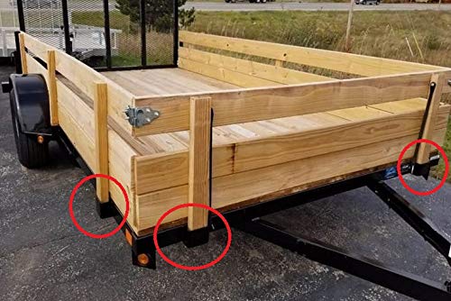 AA Heavy Duty Weld On 2x4 Steel Stake Pockets for Trailer & Truck (12) - Image 3