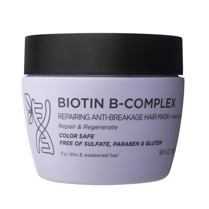 L LUSETA Luseta Biotin B-Complex Hair Mask for Hair Growth & Strengthener 16.9 Oz Deep Conditioning for Thinning Damaged Hair with Argan Caffein Oil - Image 1