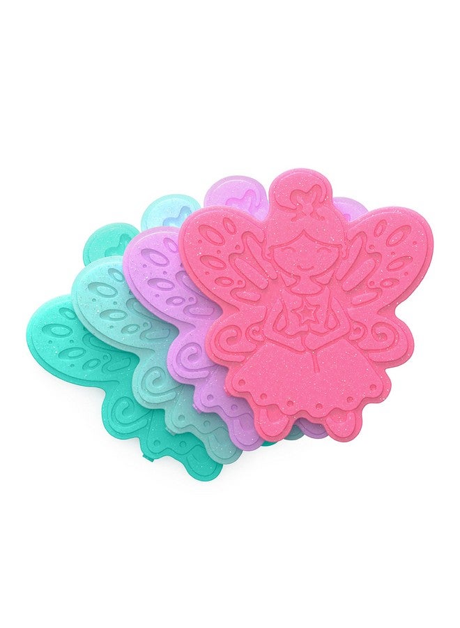 Bentgo Buddies Glitter Reusable Ice Packs - Slim Ice Packs for Lunch Boxes, Lunch Bags, and Coolers - Multicolored 4-Pack (Fairy) - Image 1