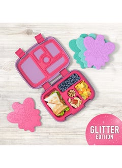 Bentgo Bentgo Buddies Glitter Reusable Ice Packs - Slim Ice Packs for Lunch Boxes, Lunch Bags, and Coolers - Multicolored 4-Pack (Fairy)  - Image 2