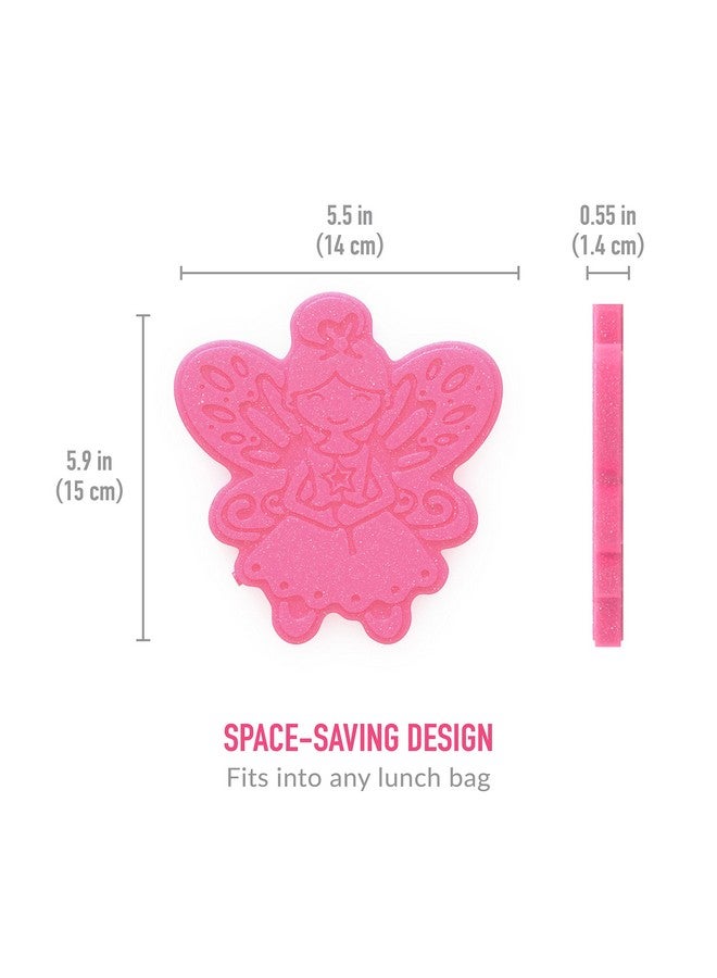 Bentgo Buddies Glitter Reusable Ice Packs - Slim Ice Packs for Lunch Boxes, Lunch Bags, and Coolers - Multicolored 4-Pack (Fairy) - Image 3