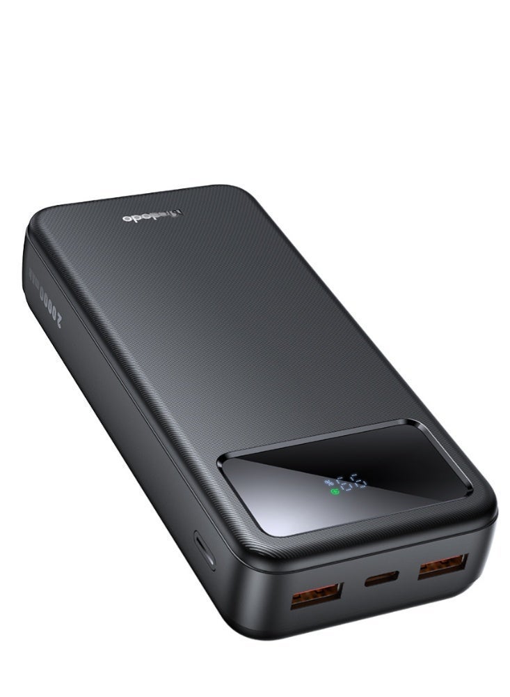 McDodo Power Bank 20000mAh, Large LED Display, 22.5W PD Fast Charging, 1 USB-C + 2 USB-A, PD3.0 QC3.0 VOOC, Charge 3 Devices, Black, MC-4230 - Image 1