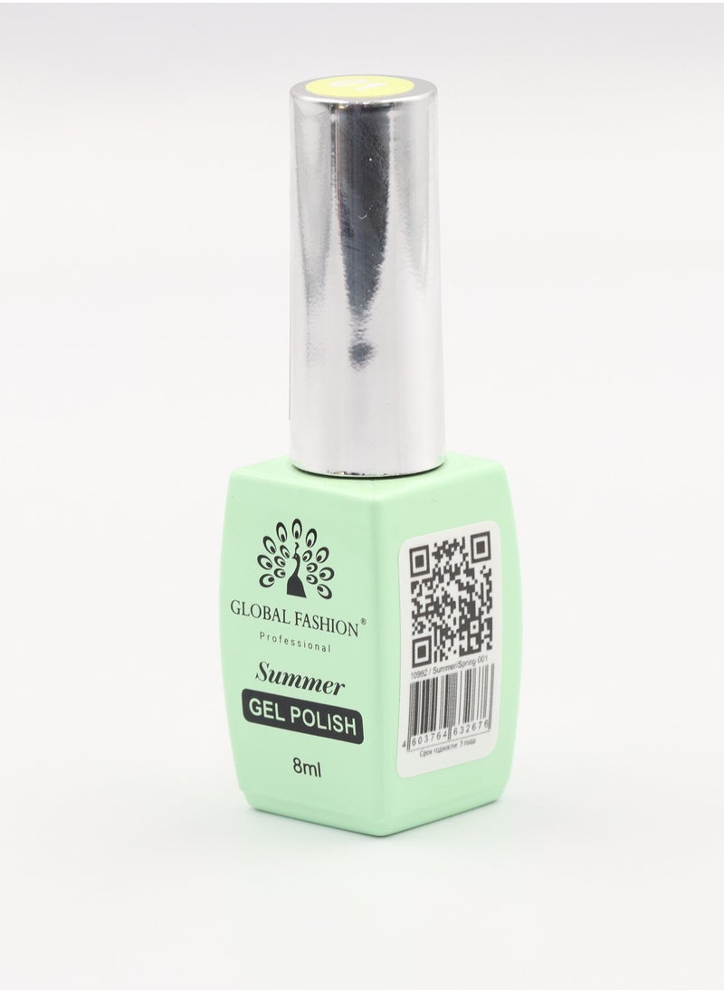 GLOBAL FASHION Gel Polish Summer/Spring 8ml, 04  - Image 4