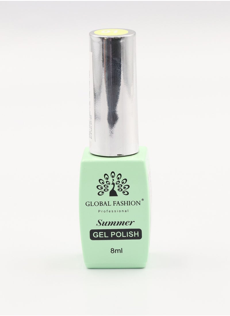 GLOBAL FASHION Gel Polish Summer/Spring 8ml, 04  - Image 3
