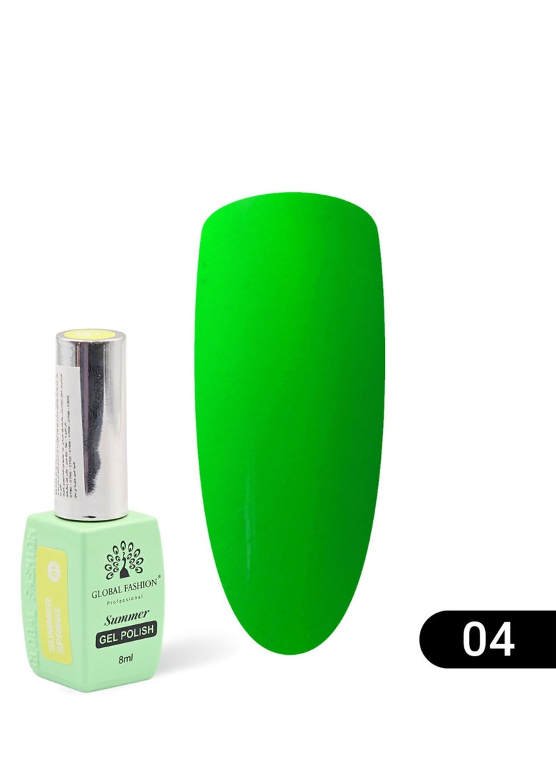 GLOBAL FASHION - Gel Polish Summer/Spring 8ml, 04 - Image 1