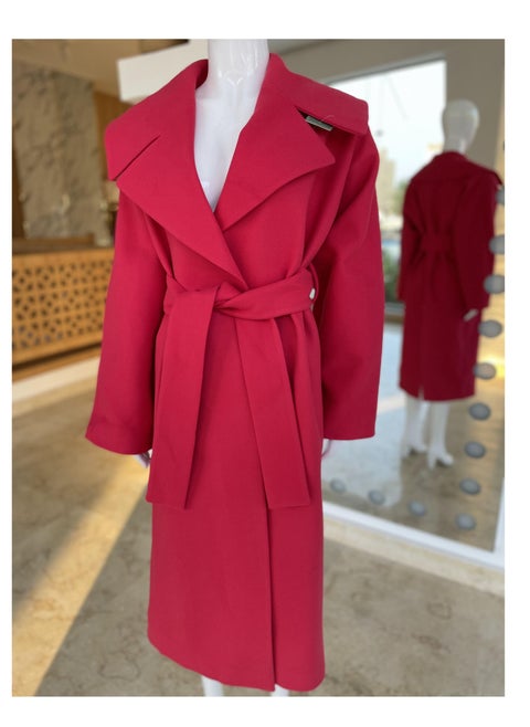 wool long coat for women winter warm woollen woman