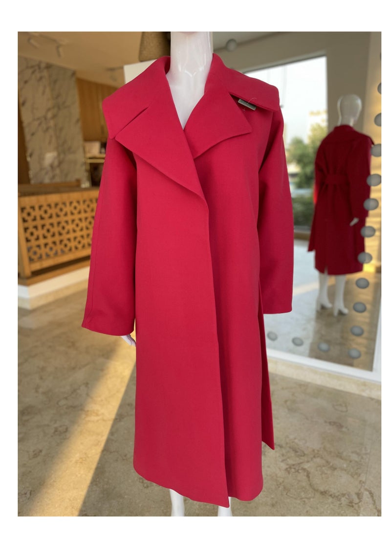 Generic - wool long coat for women winter warm woollen woman - Image 1