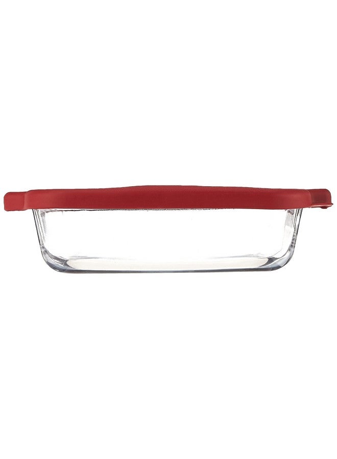 Anchor Hocking Glass Baking Dishes for Oven, 8 Inch Square Glass Cake Pan with TrueFit Cherry Lid - Image 2