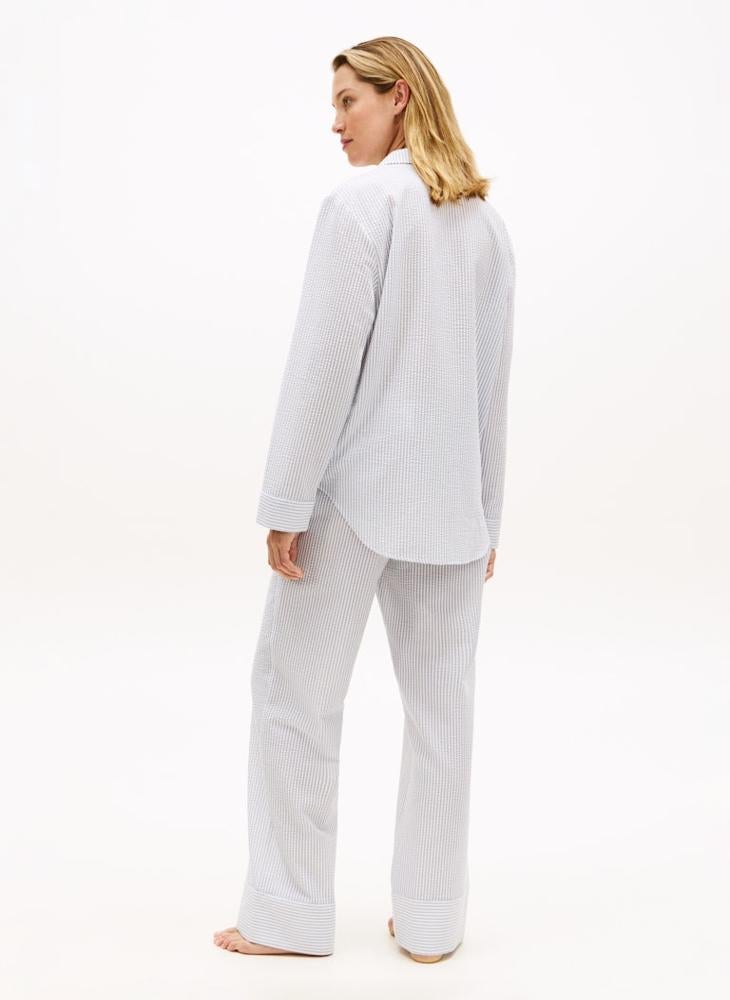 TOMMY HILFIGER Essential Seersucker Pyjama Shirt - Image 2