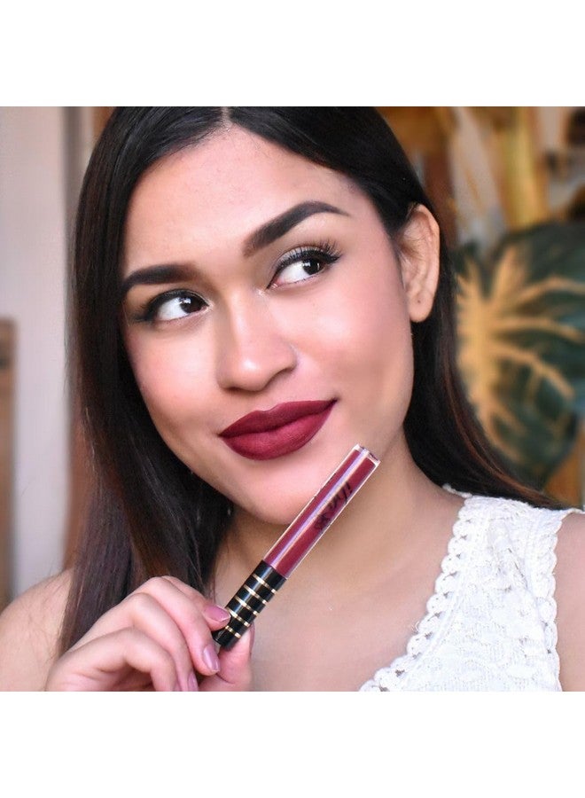 إيبا أحمر شفاه سائل غير لامع من إيبا ماكس - أحمر خدود بورجوندي | غني بفيتامين إي وزيت اللوز | مقاوم للتحول ويدوم طويلاً | مقاوم للماء والتلطخ | لمسة نهائية مخملية غير لامعة وصبغية للغاية | خفيف الوزن ومريح | غير لزج ولا يسبب الجفاف | مكياج الشفاه | 2.6 مل - Image 5