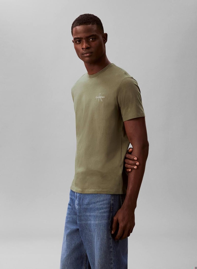 Calvin Klein Jeans تي شيرت مونوغولوغو بقصة كلاسيكية - Image 1