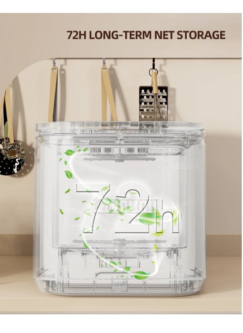 ET-LIFE - Countertop Dishwasher, Installation-Free Automatic Dishwahser, Built-in 6.8L Water Tank, Dual Water Supply Modes, High Temp Disinfection and Hot Air Drying, for Dishes, Baby Bottle, Fruit - Image 1