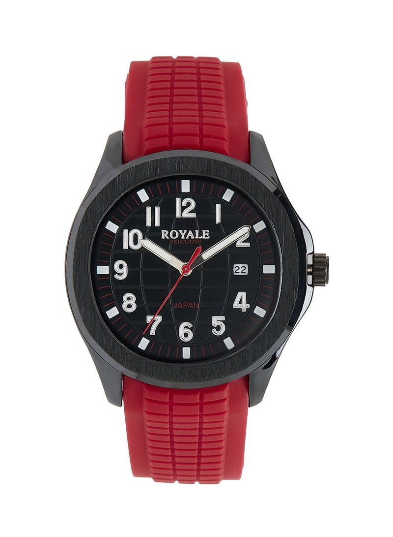 Royale Executive Men's Classic Rubber Strap Watch - Image 1