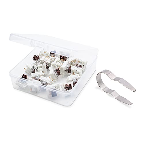 GranVela OUTEMU Medium-Low Profile Brown Switches, 3-Pin 1.6mm Travel Distance Thin Tactile Key switches - 20 Pack - Cherry MX Compatible DIY Replaceable Switches for Mechanical Keyboard - Image 5