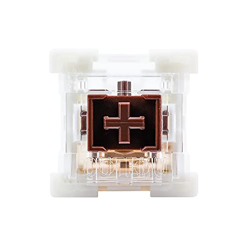 GranVela OUTEMU Medium-Low Profile Brown Switches, 3-Pin 1.6mm Travel Distance Thin Tactile Key switches - 20 Pack - Cherry MX Compatible DIY Replaceable Switches for Mechanical Keyboard - Image 3