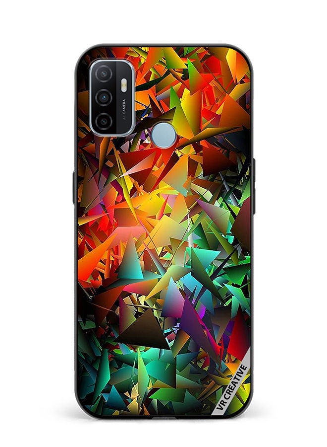 VR CREATIVE Protective Case Cover For Oppo A53 Abstract Design Multicolour - Image 1