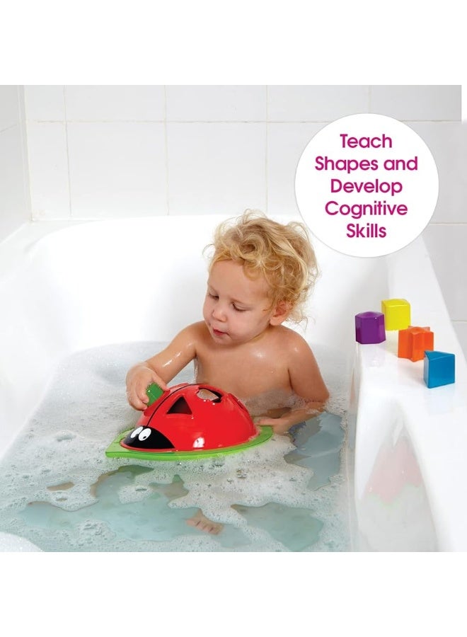 Edushape Ladybug Sorter - Sorting Bathtub Toys - Early Child Development Learning Educational Toy - Toddler Bath Toys - Baby Bath Toys for Toddlers 1-3 Teaches Cause & Effect, Cognitive Skills - Image 2
