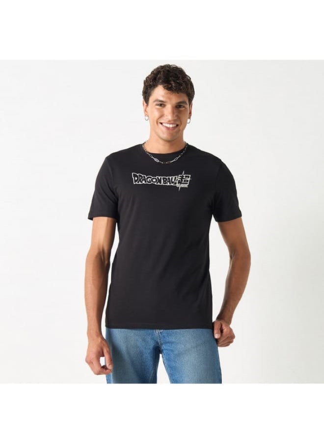 SP Characters Dragon Ball Z Print T-shirt with Short Sleeves and Crew Neck  - Image 4
