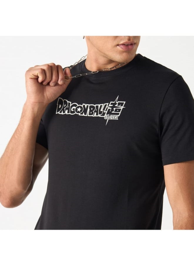 SP Characters Dragon Ball Z Print T-shirt with Short Sleeves and Crew Neck  - Image 3