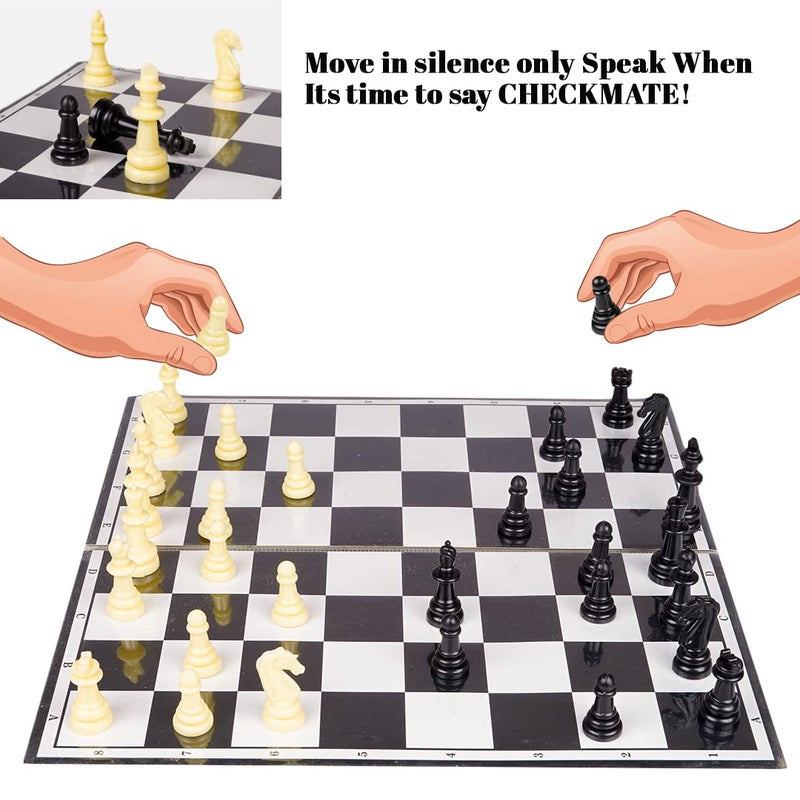 RATNA'S لعبة استراتيجية مجموعة شطرنج كينغز جونيور بريميوم للأطفال لتعزيز تفكيرهم المنطقي وتركيزهم - Image 3