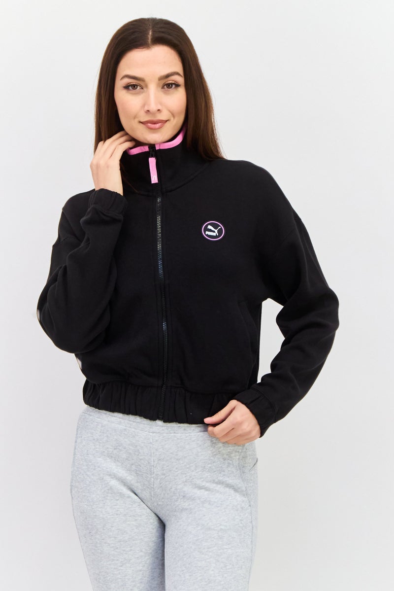 PUMA Women Sportswear Fit Brand Logo Sweatshirt, Black  - Image 1