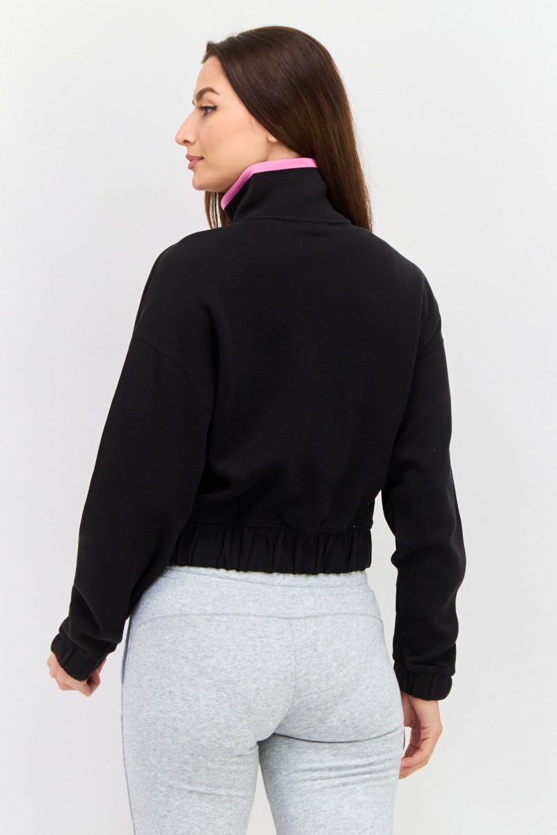 PUMA Women Sportswear Fit Brand Logo Sweatshirt, Black  - Image 3
