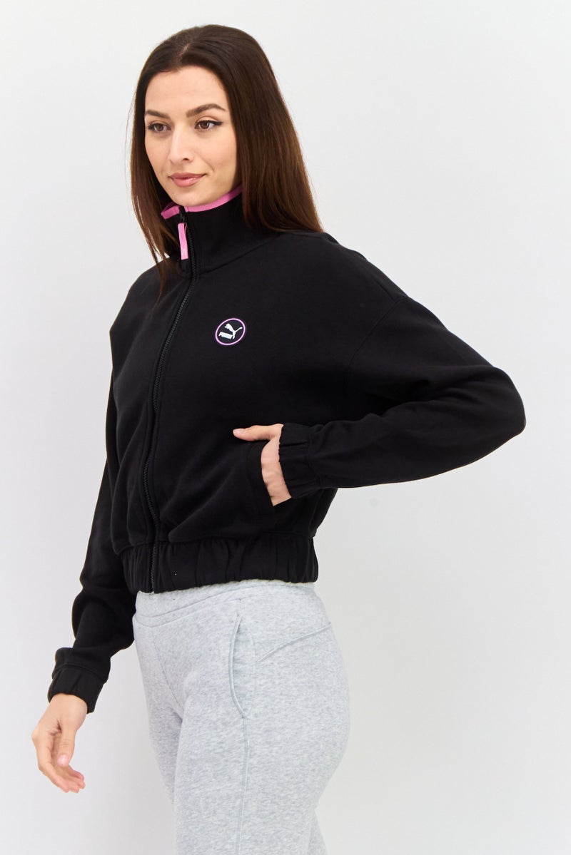 PUMA Women Sportswear Fit Brand Logo Sweatshirt, Black  - Image 2