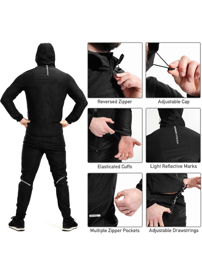 RDX Sauna Suit, REACH Compliant OEKO TEX 100 Certified, Full Body Sweat Heat Suit with Hood - Image 1