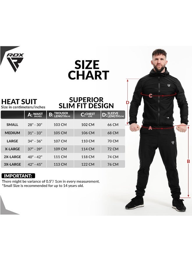 RDX Sauna Suit, REACH Compliant OEKO TEX 100 Certified, Full Body Sweat Heat Suit with Hood - Image 2