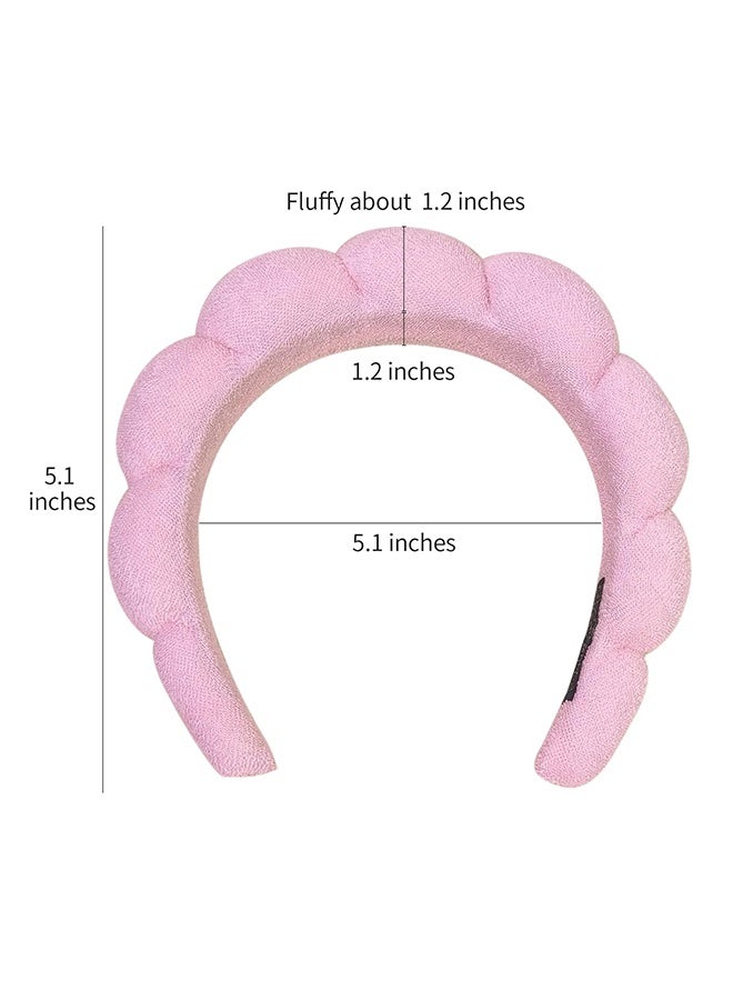 أربطة رأس سبا لغسل الوجه أو العناية بالبشرة، مجموعة من 2 رباط رأس للعناية بالبشرة، حزمة مكونة من أربطة رأس قماش تيري - رباط رأس مريح لغسل الوجه، قناع، علاج للبشرة - Image 5