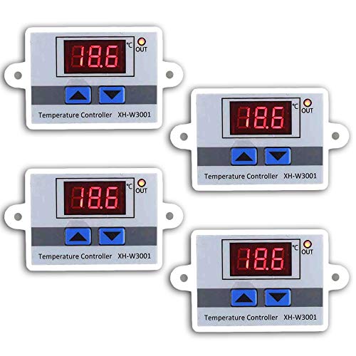 Quick Sense Digital 230V AC LED Digital Temperature Controller with Thermocouple Sensor Set Of 4 - Image 1