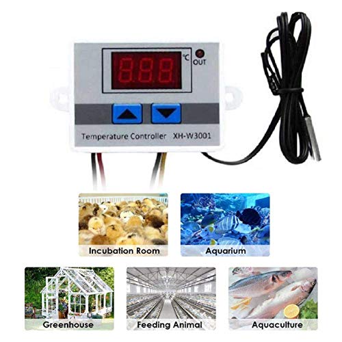 Quick Sense Digital 230V AC LED Digital Temperature Controller with Thermocouple Sensor Set Of 4 - Image 2