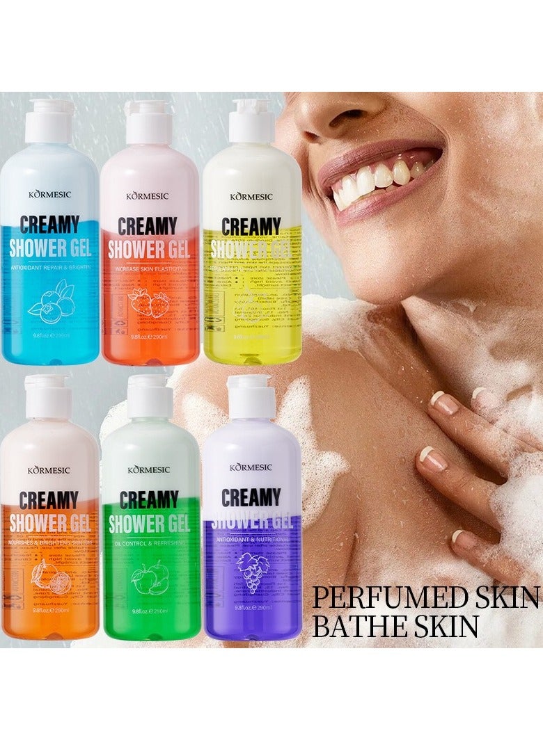 Kormesic غسول الجسم رغوة حليب الفراولة 290 مل-كريمي وحلو - Image 4